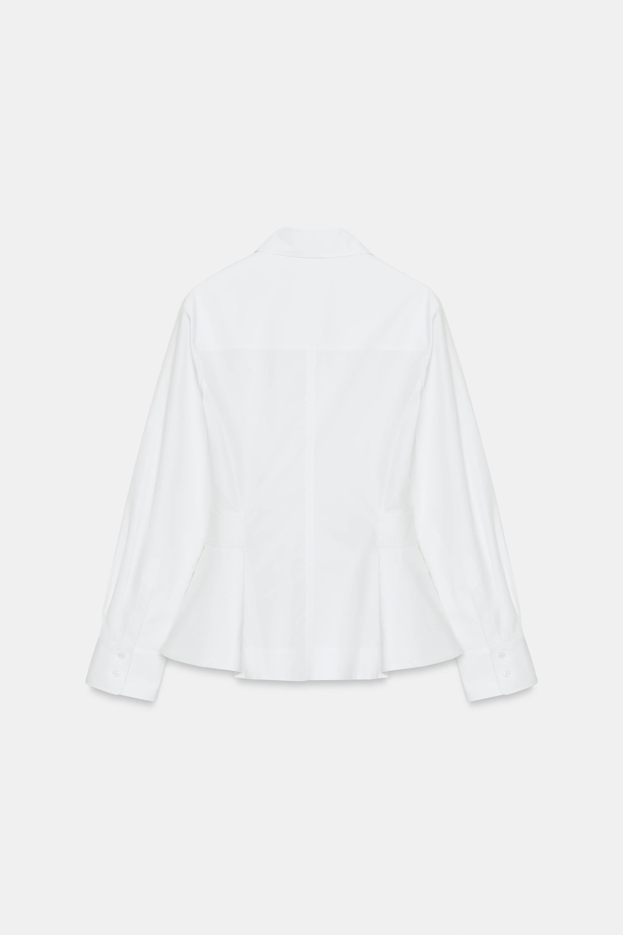 CHEMISE POPELINE PEPLUM ZW COLLECTION